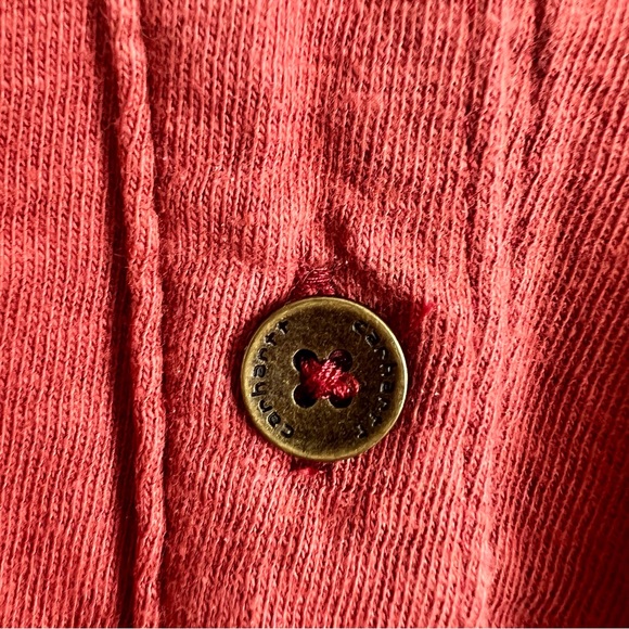 Carhartt Women’s Button Down Shirt Rust Red Outdoor Casual Cotton Soft Medium - Picture 7 of 10